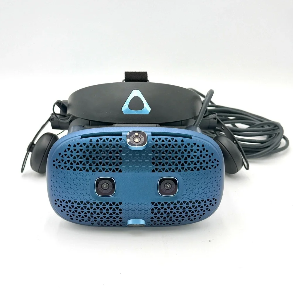 HTC Vive Pro VR Headset Blue PC Virtual Reality Headset and Controllers